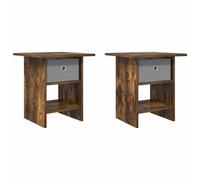 Bedside Table Engineered Wood Modern Bedroom Stand Night Furniture Home vidaXL