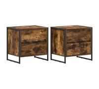 Bedside Table Engineered Wood Night Stand Bedroom Furniture Side Home vidaXL