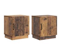 Bedside Table Engineered Wood Nightstand Furniture Piece Home Side vidaXL