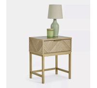 Vonhaus Ducie Herringbone Bedside Table