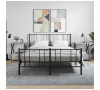 Bedside Table Grey Sonoma 50x41x65 cm Engineered Wood & Iron Nightstand Storage