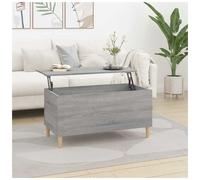 Vidaxl Coffee Table Grey Sonoma 90X44.5X45 Cm Engineered Wood
