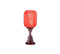 Bedside Table Lamp Table Lamp Retro Zen Decoration Bedside Table Lamp Antique Solid Wood Nightstand Lamps Suitable For Bedroom,living Room,cafe best decoration (Color : A)