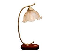 Bedside Table Lamp Wooden Base Bedroom Lamp Bedside Lamp with Milk White Glass Ball Lampshape for Bedroom Home Weddings Parties Patio Indoor (Size : 1)