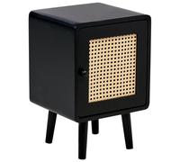 Beliani Bedside Table LEFROY Black, Black