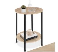 Bedside table metal and wood levels tray table coffee table industrial