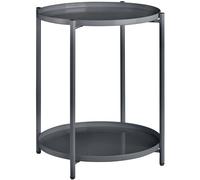 Bedside table metal and wood levels tray table coffee table industrial