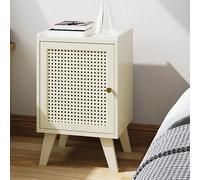 Bedside Table Nightstand Bamboo Storage Cabinet Bedroom Organizer Home Furniture