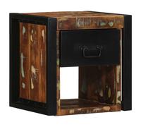 (brown, 1 pcs) vidaXL Bedside Cabinets 2 pcs Multicolour 40x35x40 cm Solid Wood Reclaimed