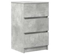 Bedside Cabinet Old Wood Engineered Wood 39x35x65 cm 3-Drawer Nightstand Rustic