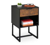 Bedside Table Nightstand Bedroom Drawer Side Cabinet Bed Storage 60.5x40x41.5cm