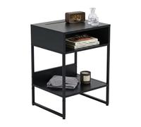 Bedside table, nightstand, bedside cabinet - side table with 2 compartments