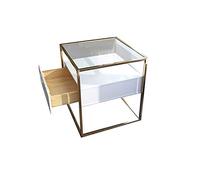 Bedside Table Nightstand End Table Side Table Bedside Cabinet Nordic Solid Wood Living Room Corner Corner Multifunctional Locker Bedroom Storage Cabinet (Color : White) needed