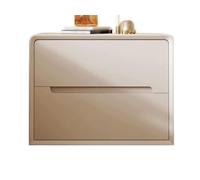 Bedside Table Nightstand Modern Square Storage Cabinet Leather End Table for Bedroom