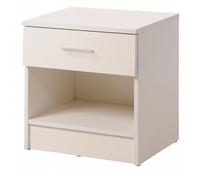 Bedside Table Nightstand with 1 Drawer and Shelf Modern Bedroom Storage Unit