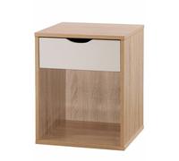 Alton Nightstand With 1 Drawer - Sonoma Oak, White