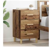 Bedside Cabinet Engineered Wood Nightstand Drawer Cabinet Multi Colours vidaXL