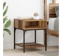 vidaXL Bedside Table Old Wood 40 x 40 x 50 cm Engineered Wood