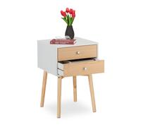 Bedside table Scandinavian Nightstand 2 Drawers Nightstand Unit Bedside Cabinet