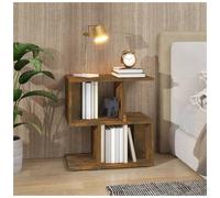 Bedside Table Smoked Oak 50x30x51.5cm Engineered Wood Nightstand Compact Storage