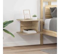 Bedside Table Sonoma Oak 40x30x25cm Engineered Wood Rectangular Storage.