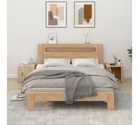 Bedside Table Sonoma Oak 50x39x47cm Engineered Wood Nightstand Slim with Drawer