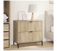 Bedside Table with Drawer Engineered wood Nightstand Table Storage vidaXL