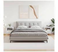 Bedside Table White 40x35x47.5 cm Engineered Wood Matte Drawer Tapered Slim Legs