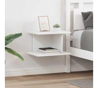 Bedside Table White Engineered Wood 40x30x25cm Compact Modern SlimStorage Drawer