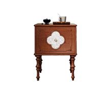 Bedside Table with a Floral Pattern for Bedroom Living Room Office