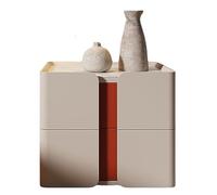 Bedside Table with Big Drawer - Modern Wooden Night Stand for Small Apartments and Bedrooms, Ideal for Holiday Decorations