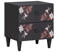 vidaXL Bedside Table Brown 40 x 33.5 x 46 cm Solid Mango Wood