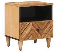 vidaXL Bedside Table Brown 50 x 33 x 60 cm Solid Mango Wood