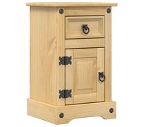 Bedside Table with Drawer Corona Solid Pine Wood Bedroom Furniture for vidaXL
