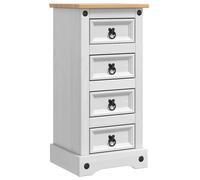 Bedside Table with Drawer Corona Solid Pine Wood Modern Nightstand vidaXL