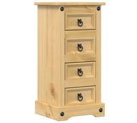 vidaXL Bedside Cabinet Nightstand Bed Side Table Bed Cabinet Solid Wood Pine
