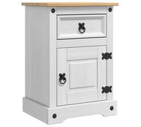 Bedside Table with Drawer Corona Solid Pine Wood Nightstand Furniture vidaXL