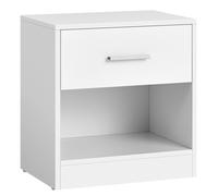 Side Table with Drawer Handle, Classic White