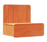 Bedside Table White Solid Pine 44x32.5x40 cm Space-Saving Nightstand 1 Drawer XL