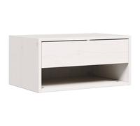 Bedside Table with Drawer Solid pine wood Nightstand Bedroom Furniture vidaXL