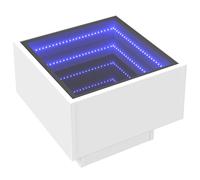 Bedside Table with Infinity LED Nightstand Bed Table Bedside Cabinet vidaXL