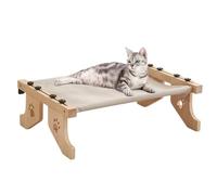 Bedside Tables Cat Hammock, Railing Cat Bed,Cat Window Bed Cat Window Chair - Cat Window Chair Cat Window Hammock with Wood and Robust Metal Frame for Large Cats and Kittens