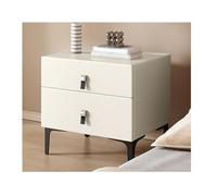Bedside Tables - Mid Century Modern 2 Drawer Nightstand Storage Cabinet with Drawers - Compact End Table Ideal for Living Room