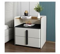 bedside tables Multifunctional with Drawer,Double Layer Worktop,Solid Wood for Living Room