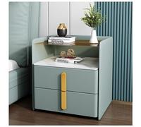 bedside tables Multifunctional with Drawer,Double Layer Worktop,Solid Wood for Living Room