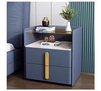 bedside tables Multifunctional with Drawer,Double Layer Worktop,Solid Wood for Living Room