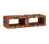 Bedside Tables Rustic Bedside Table Bedroom Nightstand Wooden Nightstand vidaXL