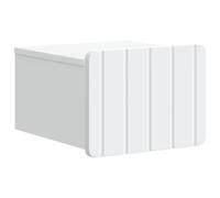 Bedside Wall-Mounted Cabinet Vintage White Engineered Wood 33x34.5x24cm 1 Drawer