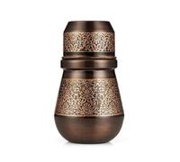 Bedside Water Carafe - Copper Bottle for Drinking Water- Pitcher with Lid - Ayurveda Healing Benefit Heavy Duty Vessel - 34 Oz