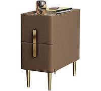BedsideTableWhiteWood,NightstandForBedroomLightLuxury,SlateNordicItalianBedsideCabinet2DrawerGrey,MiniSmallUltra-narrowLocker30X40X50CM(Color:Brown) needed